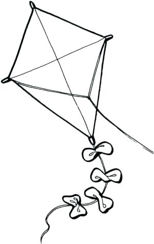 302x480 Coloring Pages Kite Kite Images For Drawing Coloring Book Pages
