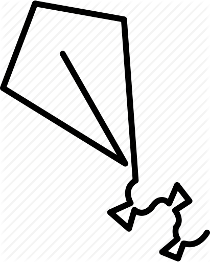 411x512 Collection Of Free Kite Drawing Outline Download On Ui Ex