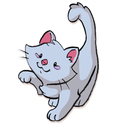 256x256 Cartoon Kittens Pictures