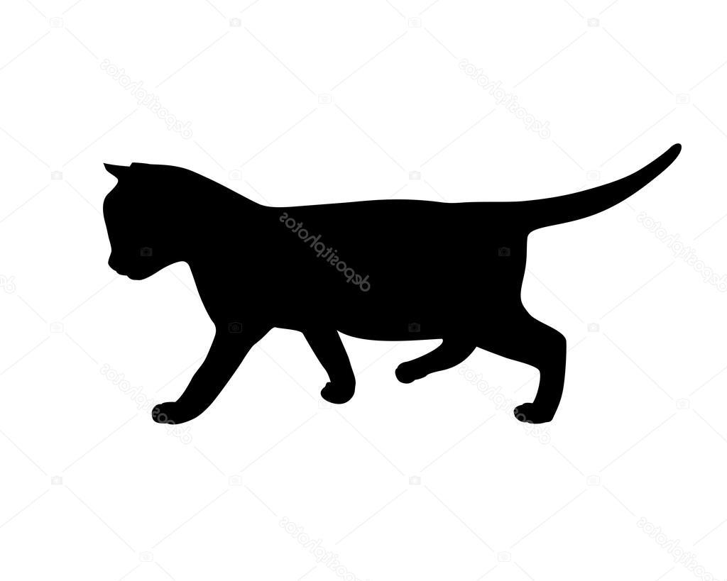 1024x819 Unique Kitten Silhouette Vector Drawing Free Vector Art, Images