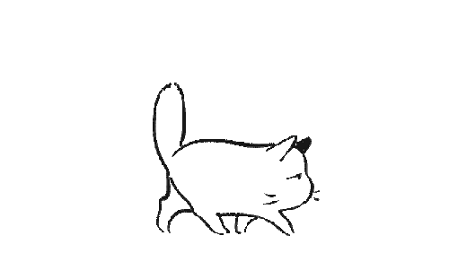 500x282 Gif Drawing Kitten Transparent Png Clipart Free Download