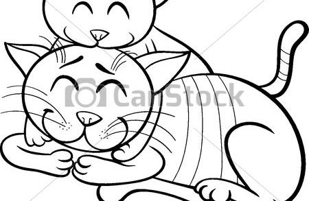 450x293 Drawing Cat Kitten Coloring Book Image Coloring