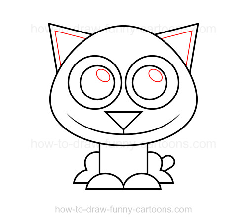 500x455 How To Draw A Kitten