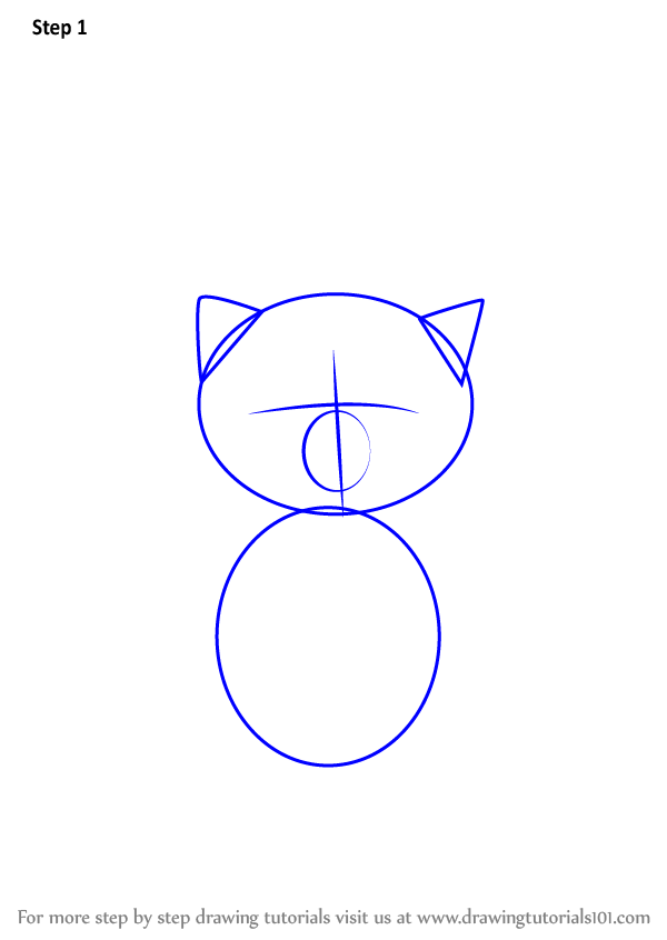 600x846 Learn How To Draw A Kitten With Balloon