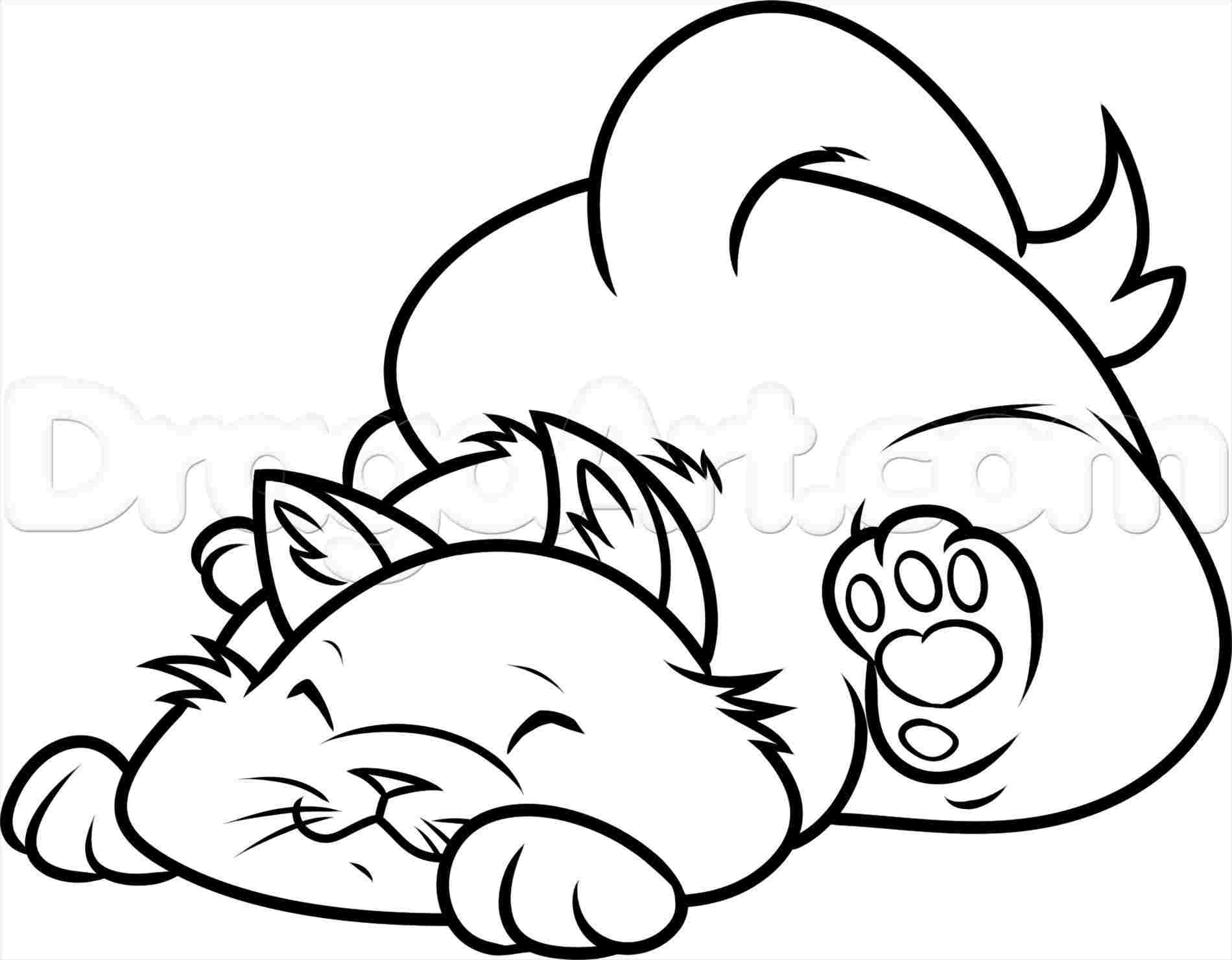 1900x1481 Drawing Easy To Draw A Cute Kitten Playing On Soccer Ball Easy