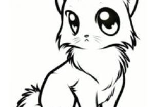 300x210 Cute Kitten Drawing Easy Drawing A Cartoon Tabby Cat Face Art