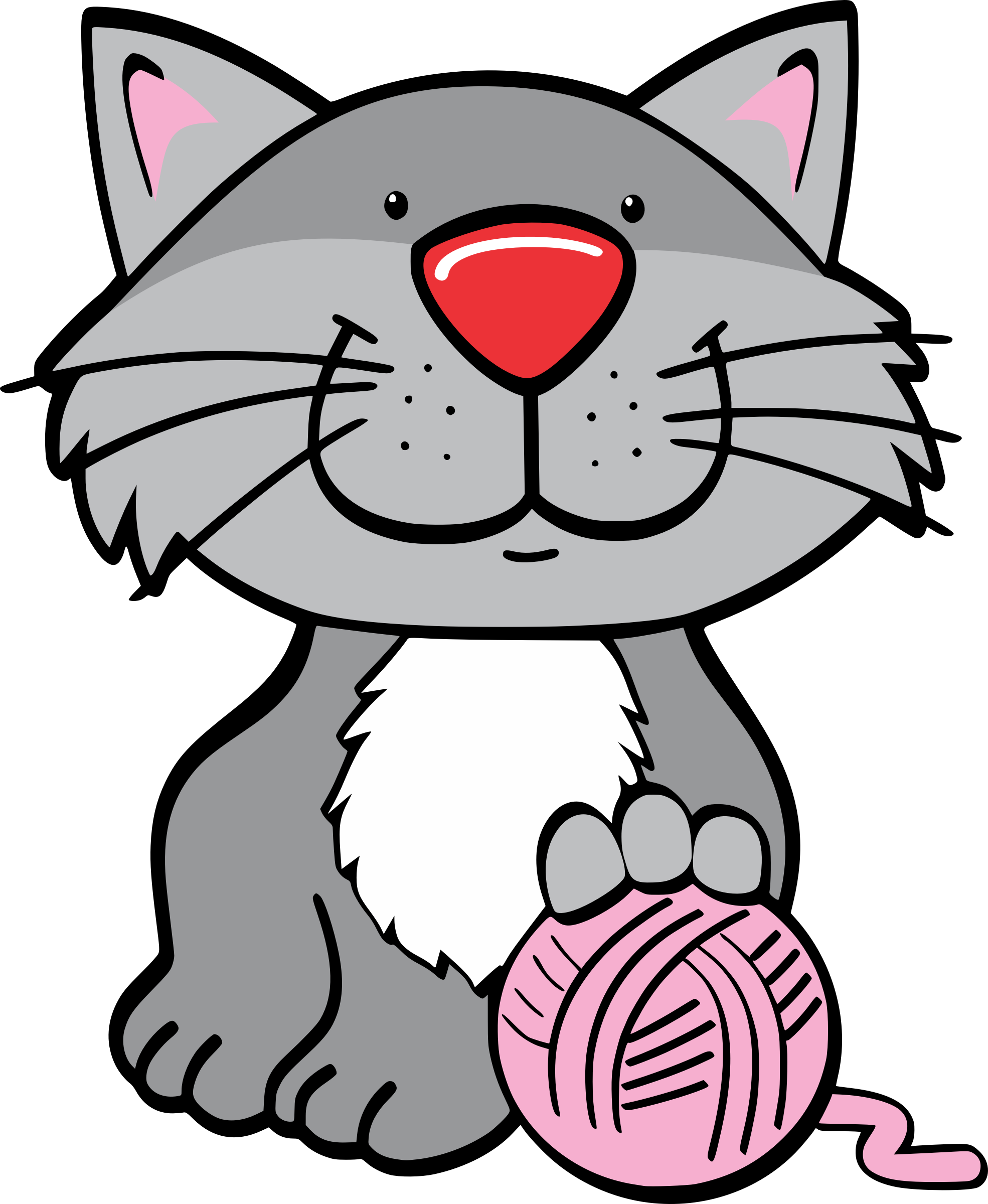 1970x2400 Kittens Clipart Cat Yarn For Free Download And Use