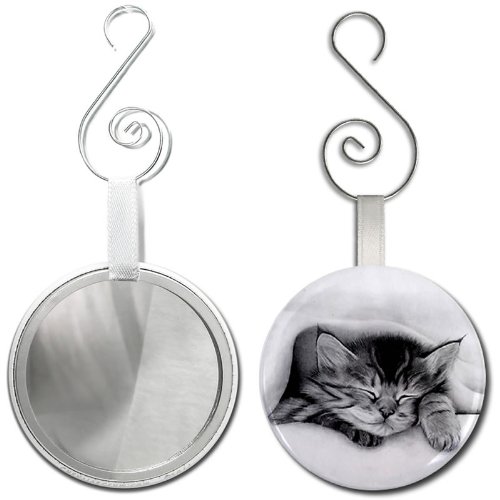 500x500 Sleeping Kitten Pencil Sketch Art Inch Glass