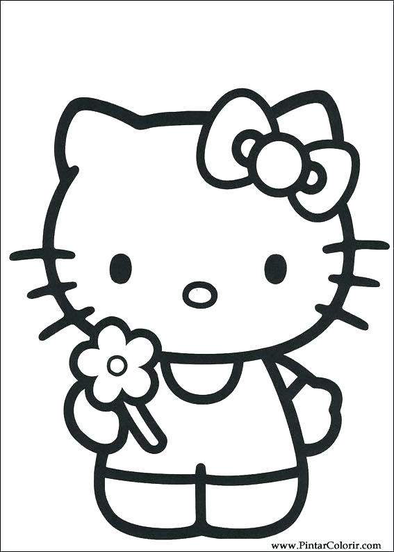 567x794 How To Color Hello Kitty How To Color Hello Kitty Drawing How
