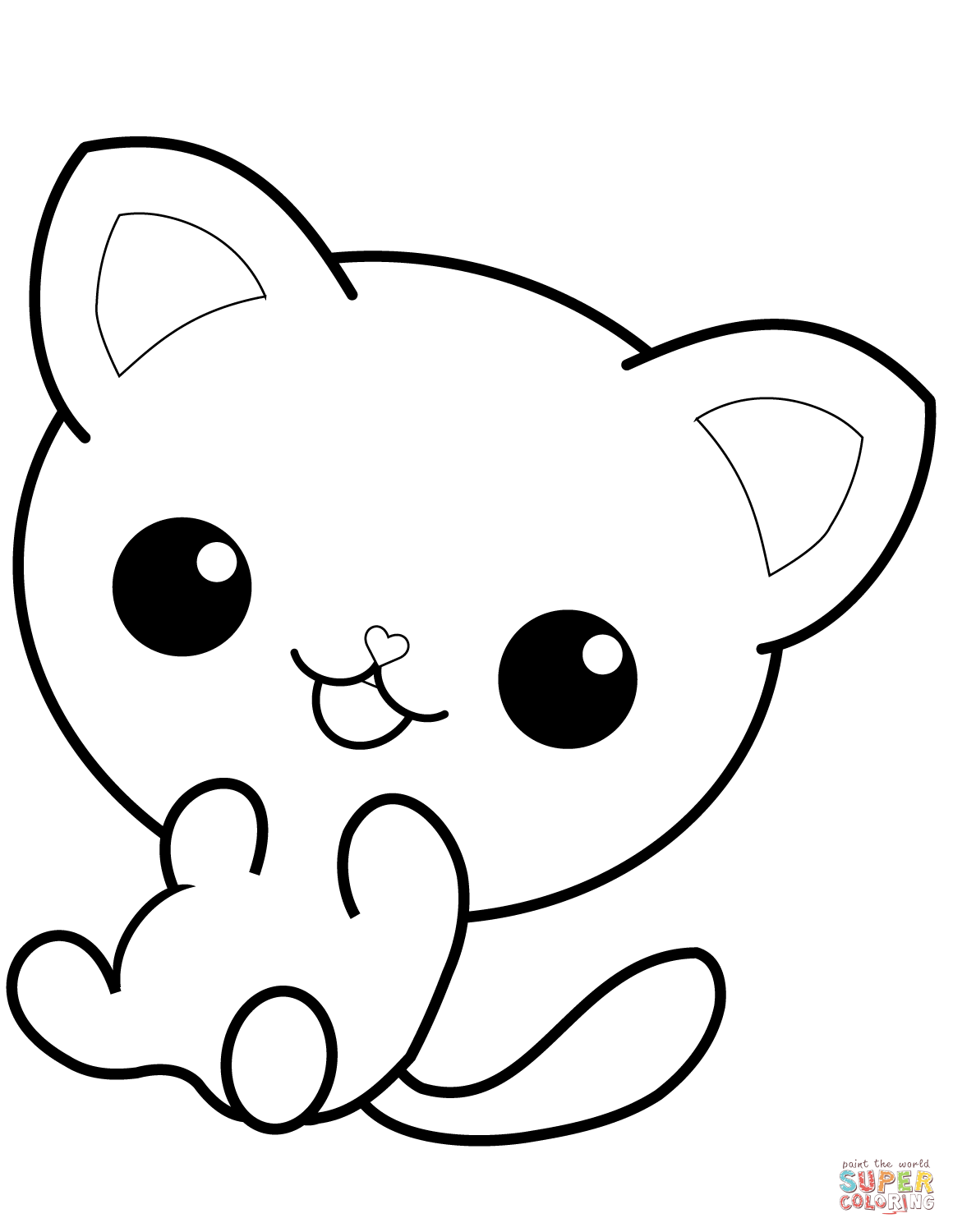 1160x1500 Huge Collection Of 'kawaii Kitty Drawing' Download More Than