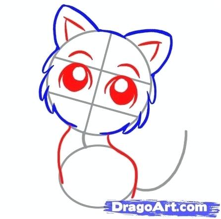 446x441 Simple Cat Face Drawing Cat Drawing Tutorial Fabulous How To Draw
