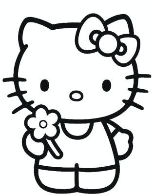 316x400 Hello Kitty Drawing For Kids