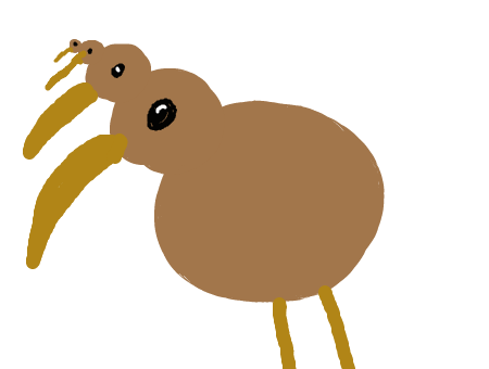 450x340 Kiwi Bird Drawing Clipart