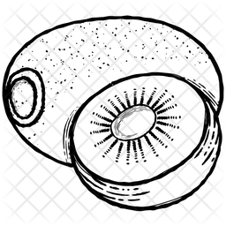 256x256 Kiwi Fruit Icon Of Doodle Style