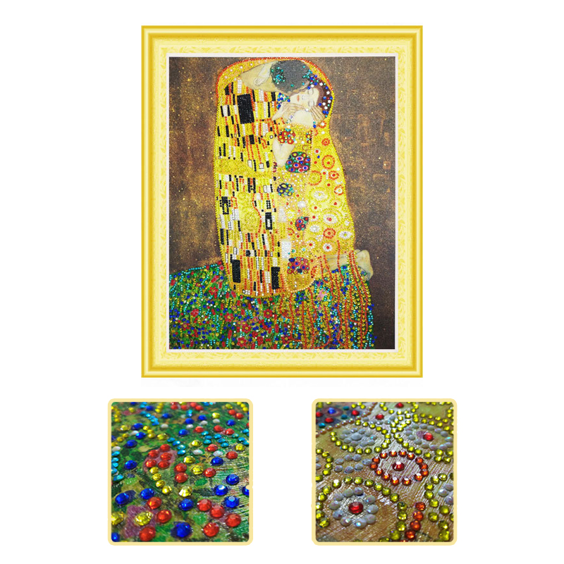 800x800 gustav klimt kiss painting gifts diy handmade painting