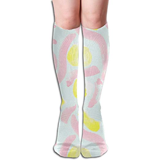522x522 Unisex Knee High Long Socks Color Drawing Over Calf Casual Sport