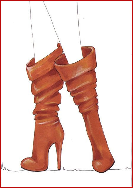 450x635 Boots Drawing Drawing Boots For Fashion Sketches Tutorial