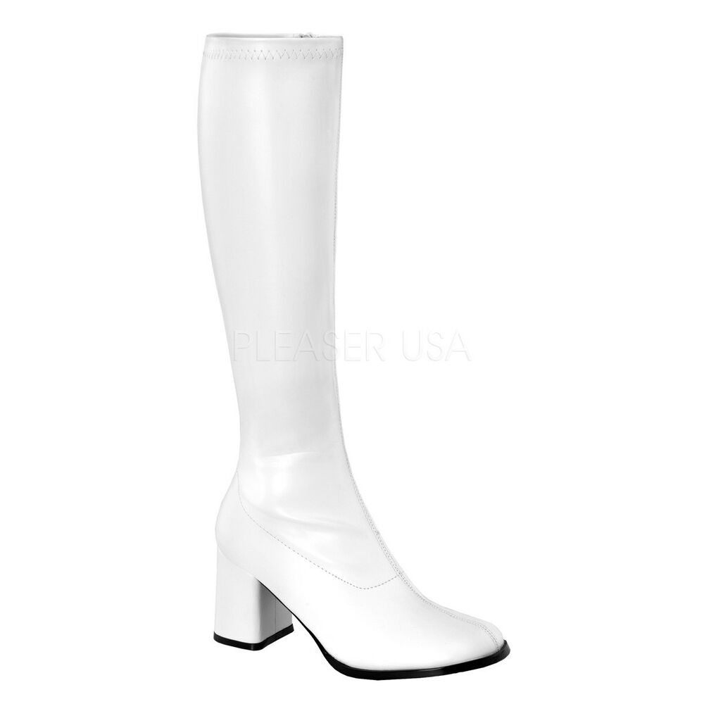 1000x1000 funtasma gogo women's white pu costume block heeled knee high
