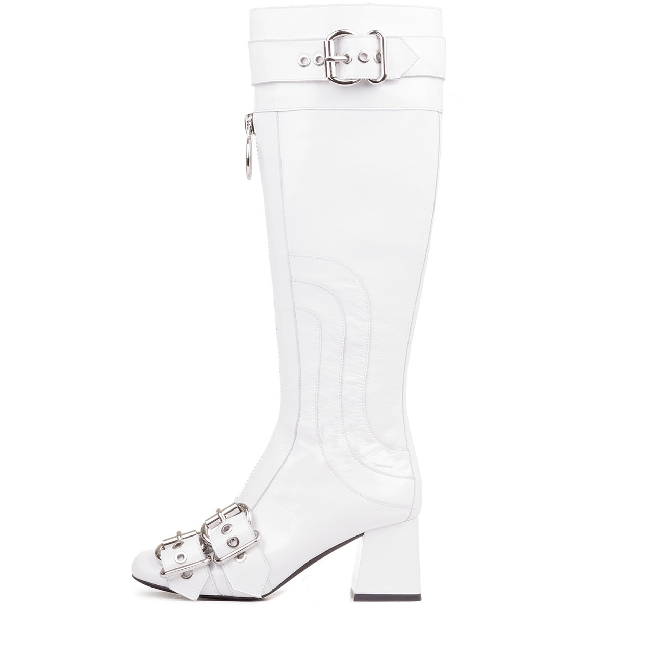 1300x1300 jeffrey campbell 'peggy' white patent knee high, go go boot