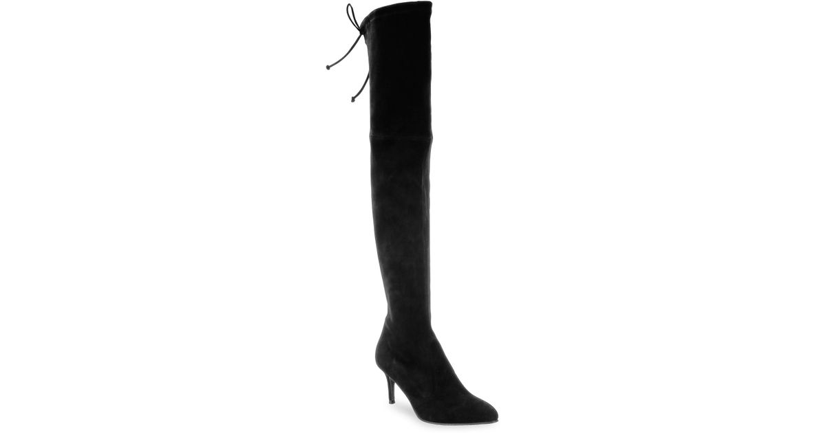 1200x630 stuart weitzman tiemodel suede over the knee boots in black