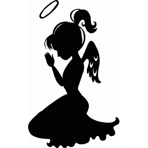 300x300 Collection Of 'kneeling Angel Silhouette' Download More Than