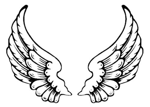 500x356 Eagle Wing Tattoo Coloring Pages Kids Coloring Pages Angel