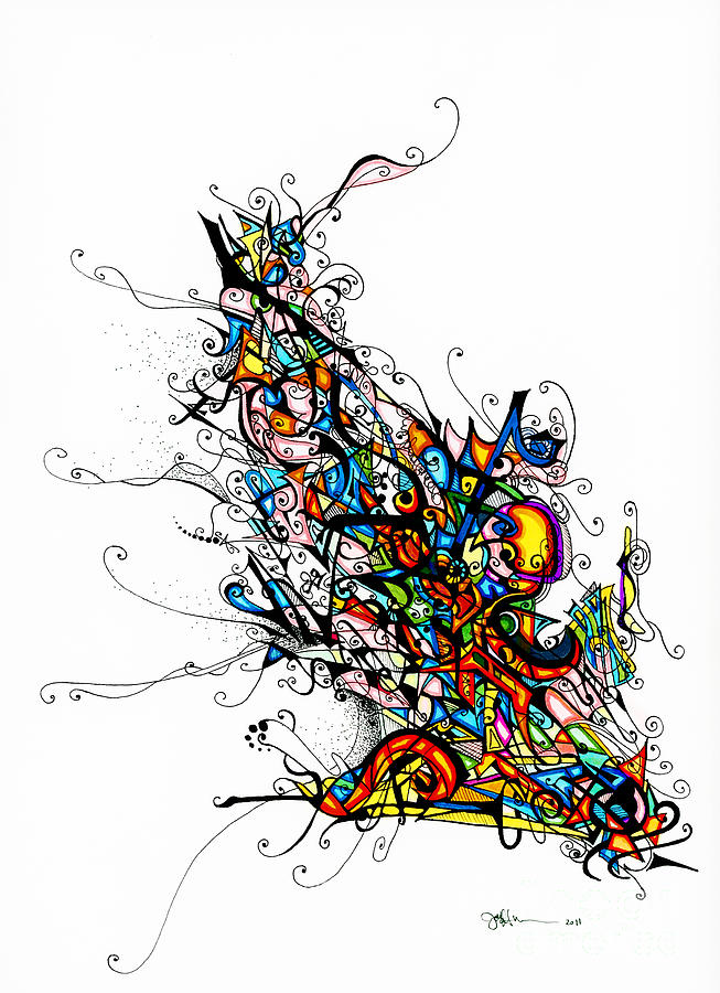 653x900 Kneeling Angel Drawing