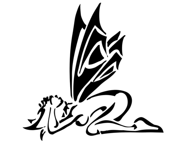 650x500 Tattoo Taba Tribal Kneeling Angel Tattoo Tattoos Tribal