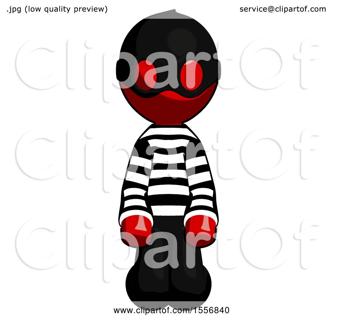 1080x1024 Red Thief Man Kneeling Front Pose