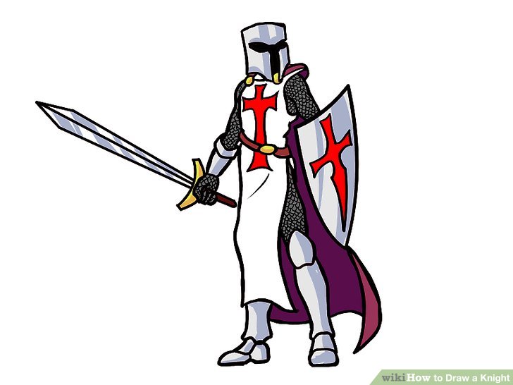 728x546 How To Draw A Knight