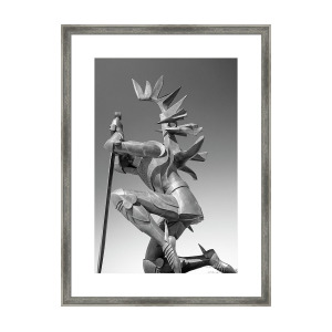 300x300 Kneeling Knight Framed Print