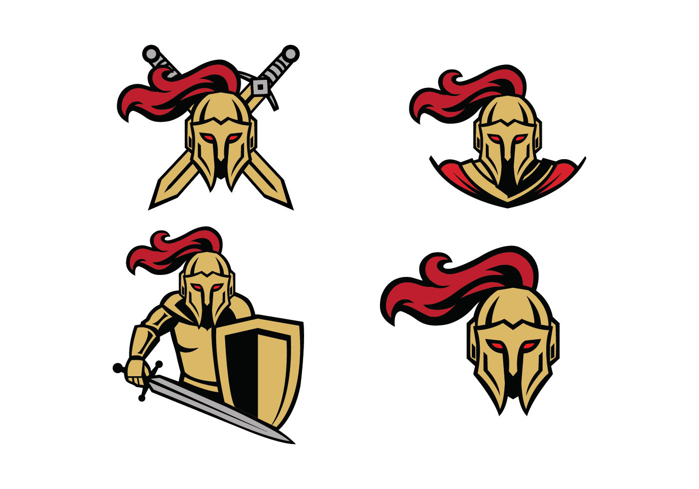 1400x980 Knight Free Vector Art
