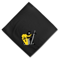 190x190 Knight Kneeling Medieval Bandana Spreadshirt