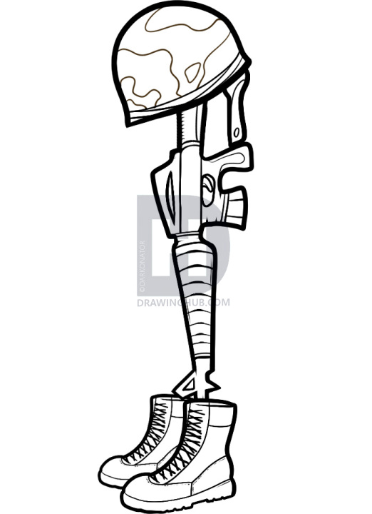 522x720 How To Draw A Battle Cross, Battlefield Cross, Step