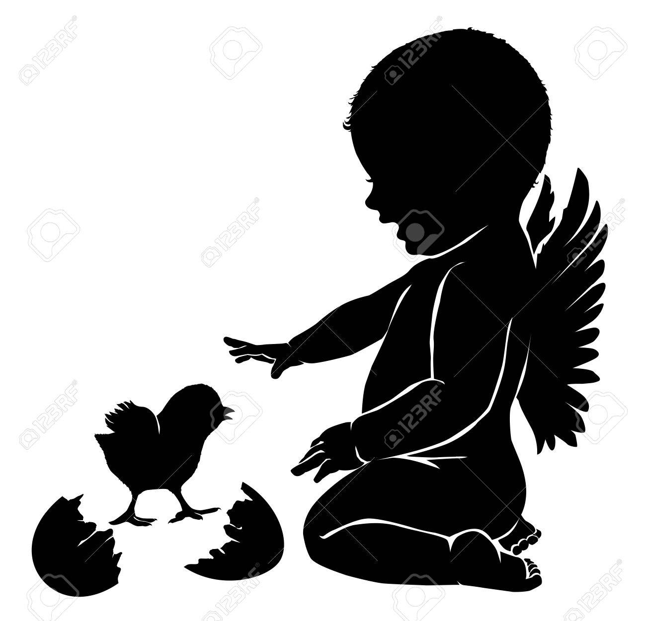 1300x1251 Collection Of 'kneeling Angel Silhouette' Download More Than