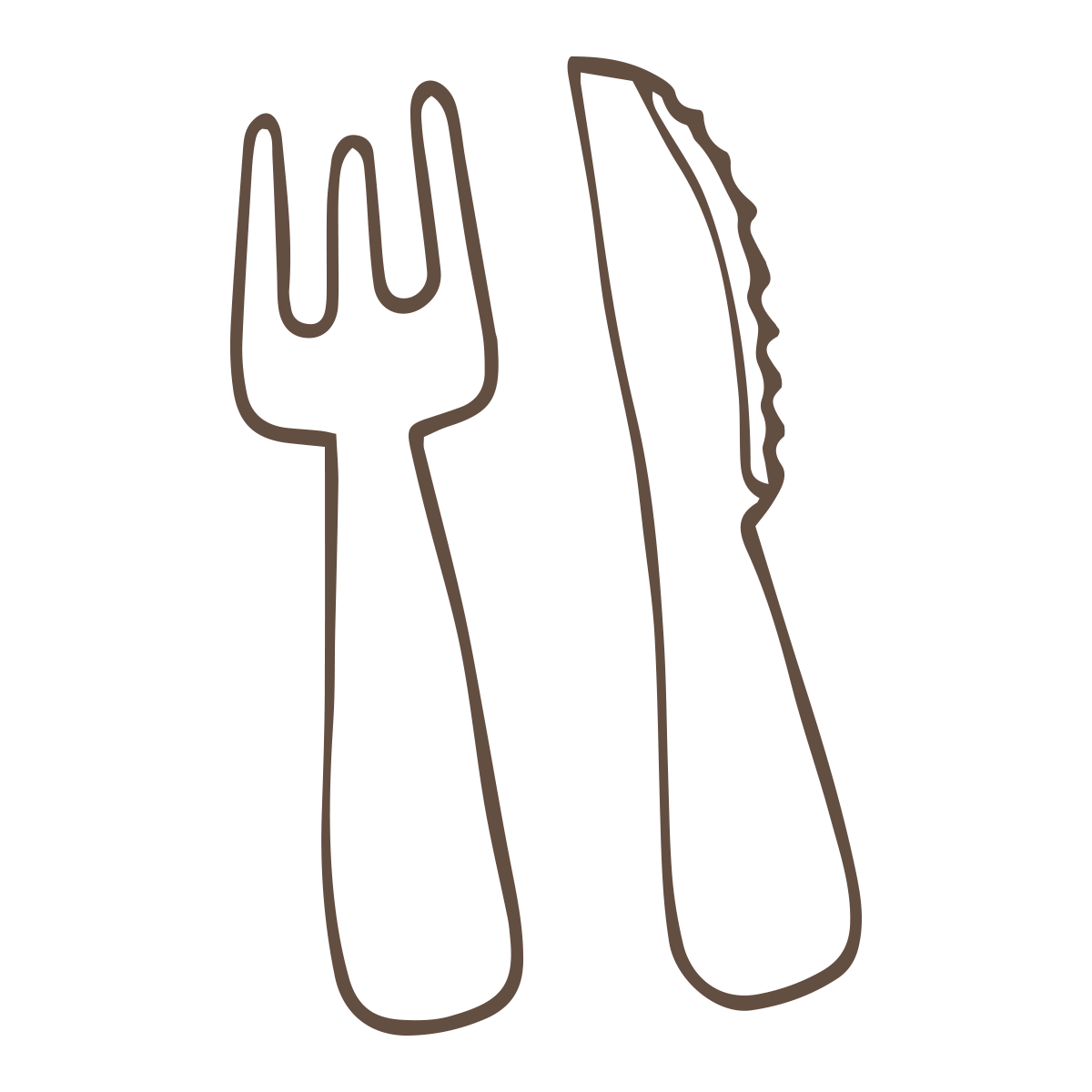 Knife And Fork Drawing