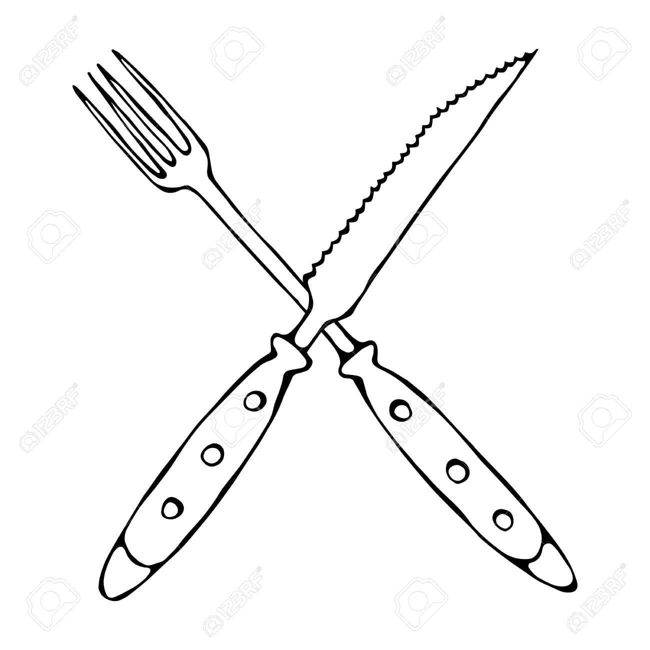 1300x1300 Fork Drawing For Free Download