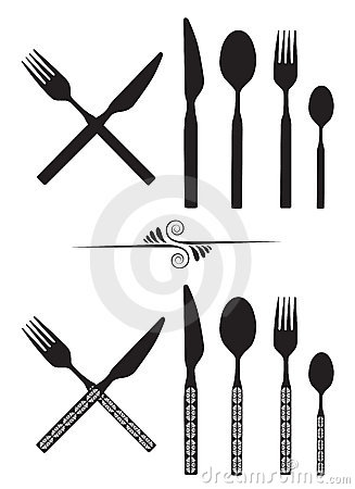 327x450 Spooon Knife Fork Clipart