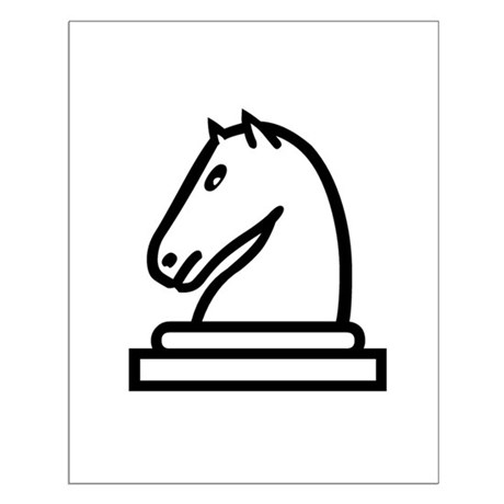 460x460 Knight Chess Piece Wall Art