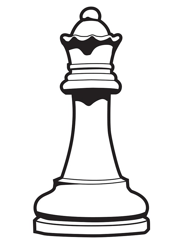 600x800 Queen Chess Piece Clipart