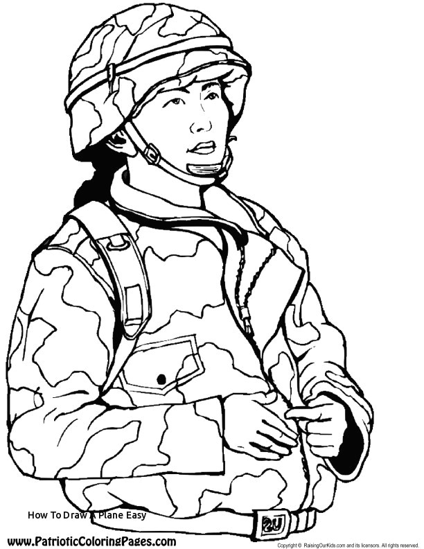 612x792 Drawing Easy Knight How To Draw A Plane Easy Army Coloring Pages