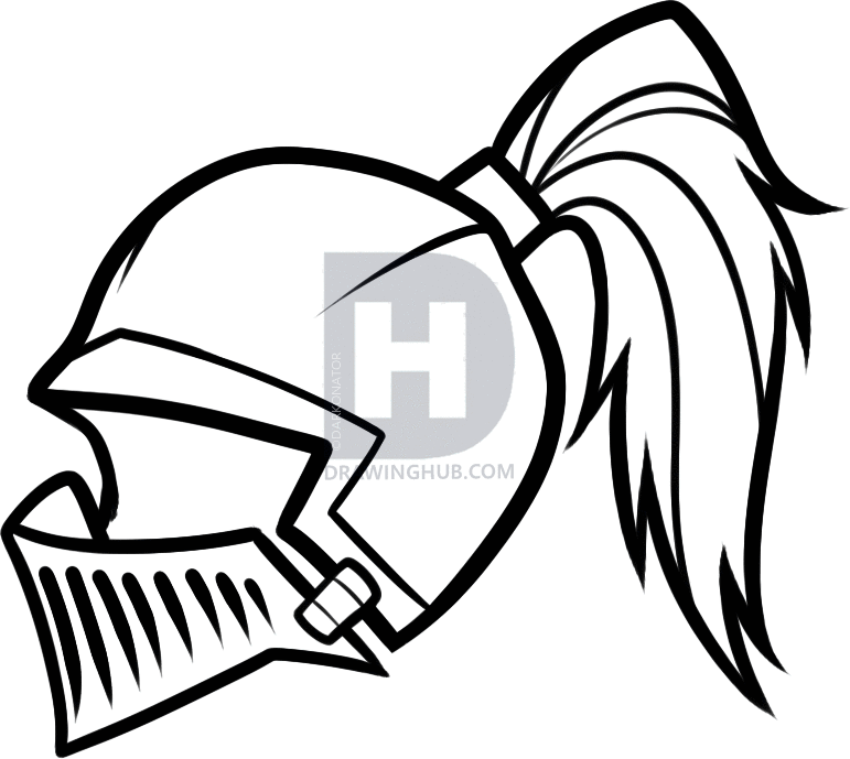 771x689 How To Draw A Helmet, Step