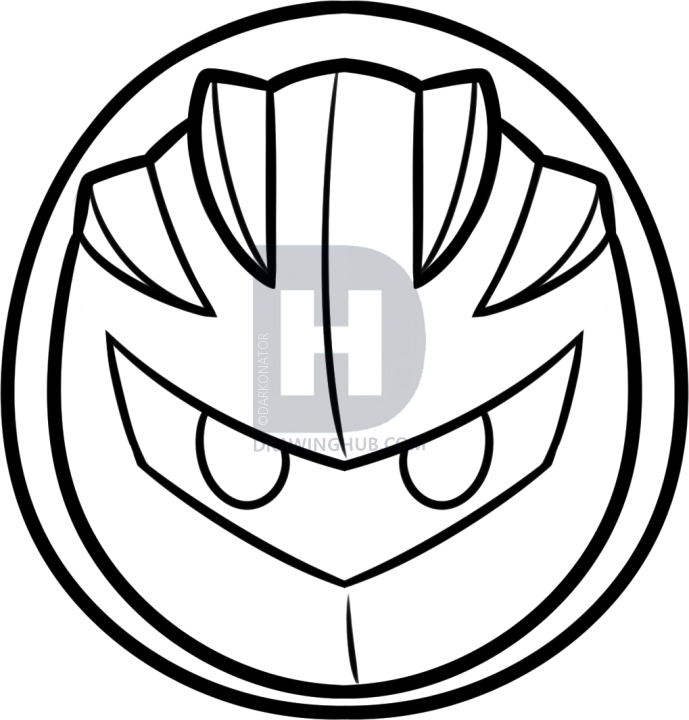 689x720 How To Draw Meta Knight Easy, Step
