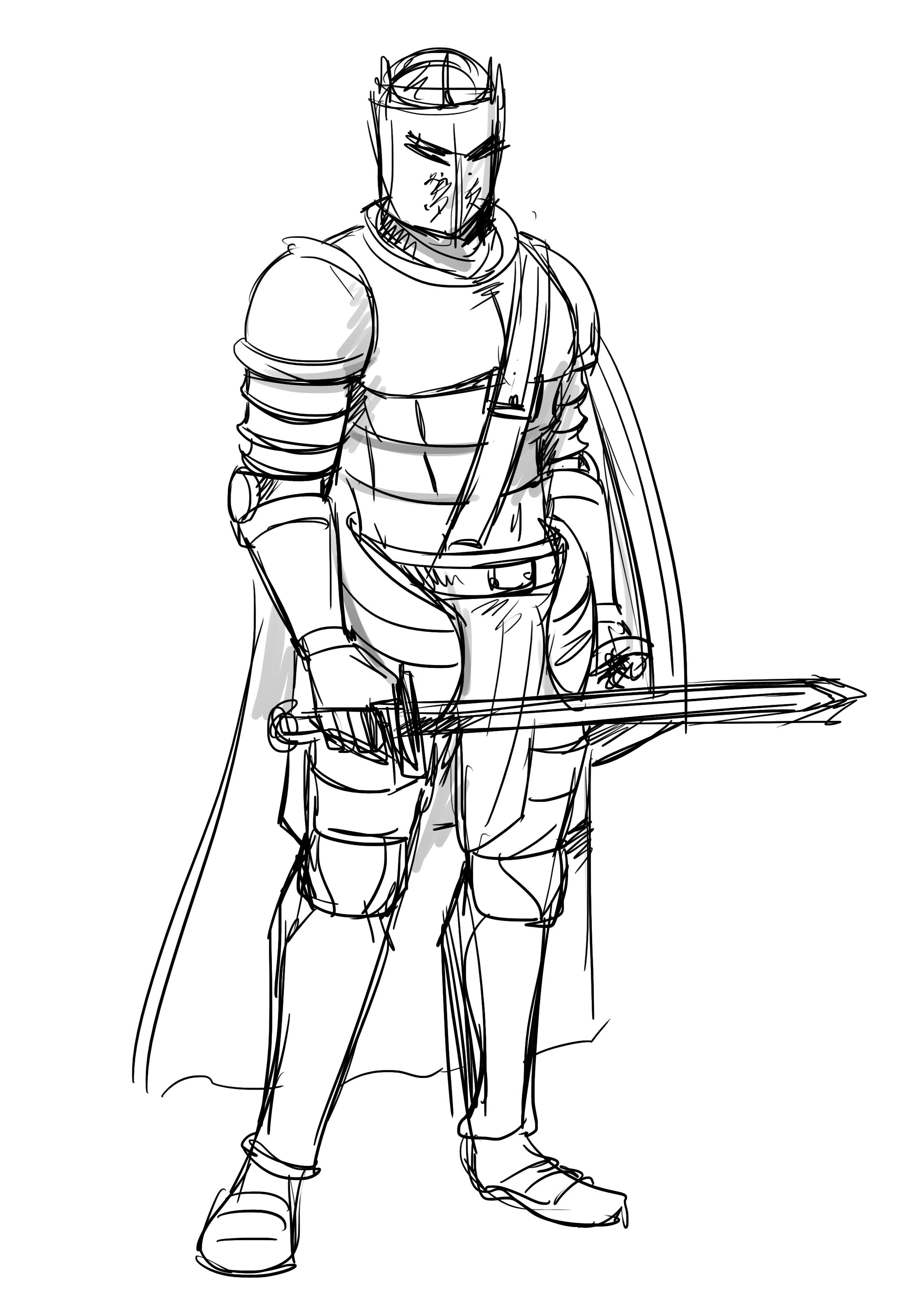 2250x3150 How To Draw A Knight Drawings, Sketches, Art