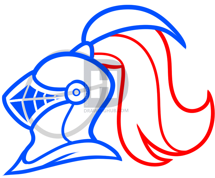 703x583 How To Draw A Knight For Kids, Step