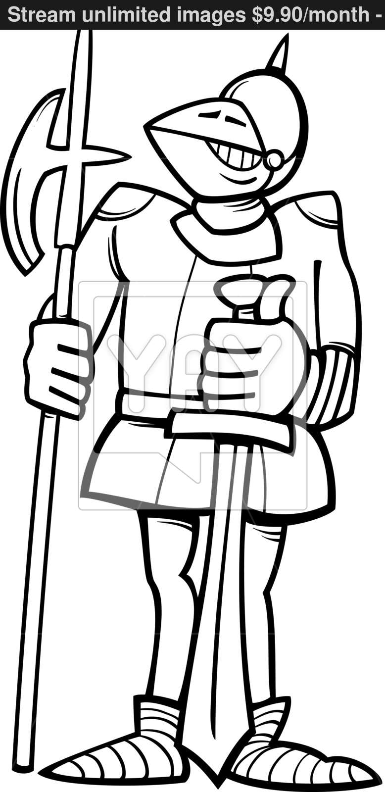 778x1600 Knight In Armor Cartoon Coloring