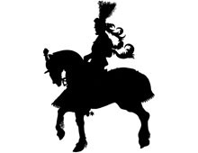 220x170 Knight On A Horse Drawing