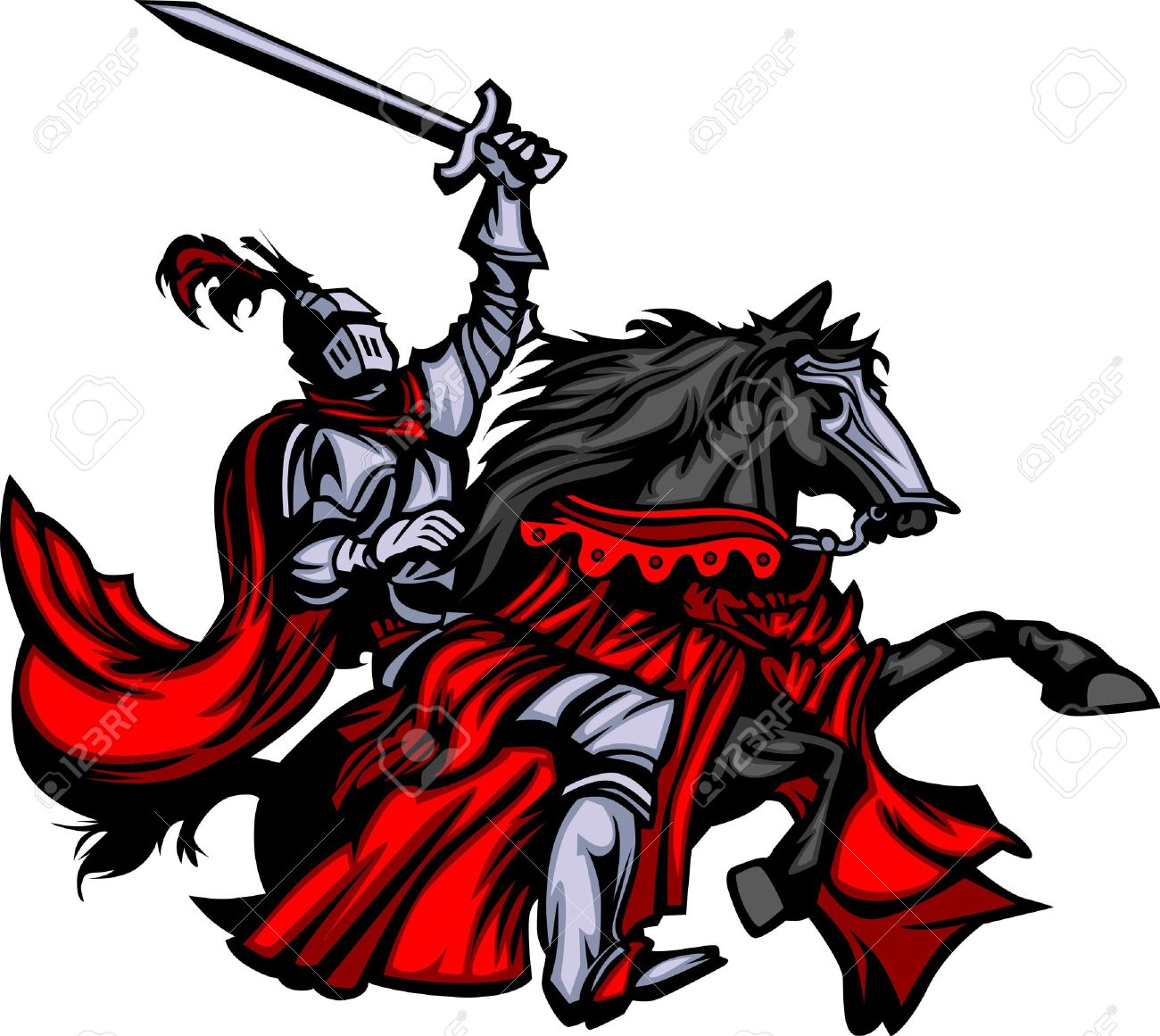 1300x1161 Knight On Horse Clipart