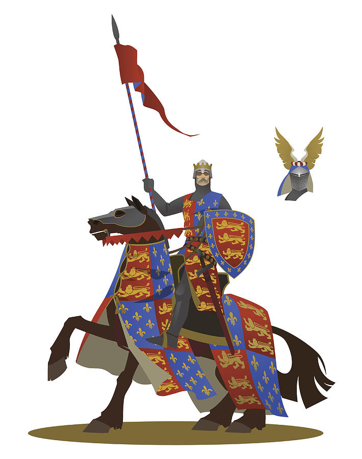 710x900 The Medieval Knight On A Horse
