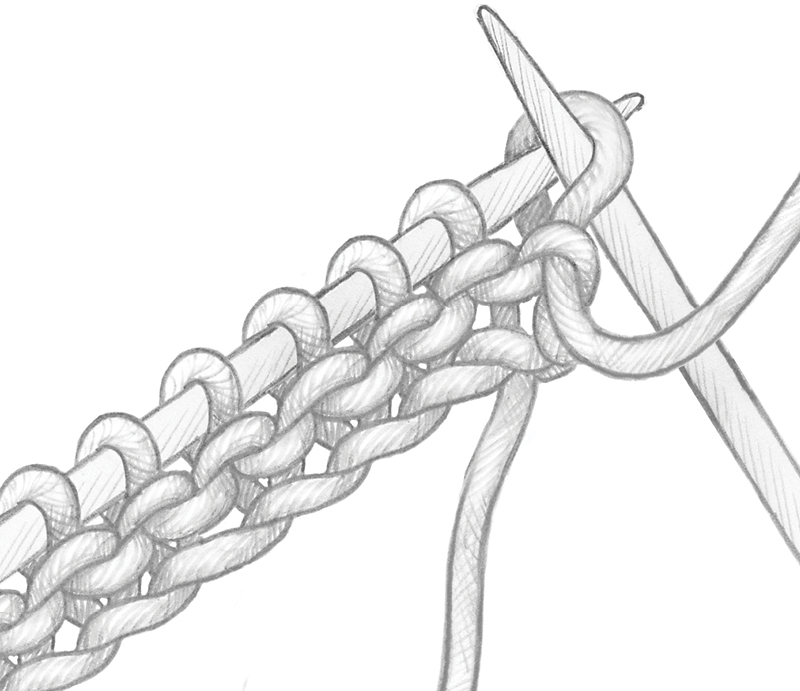 800x691 Bead Knitting Purl Stitch